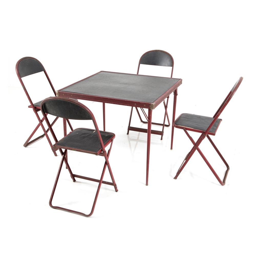 Red and Black Poker Table