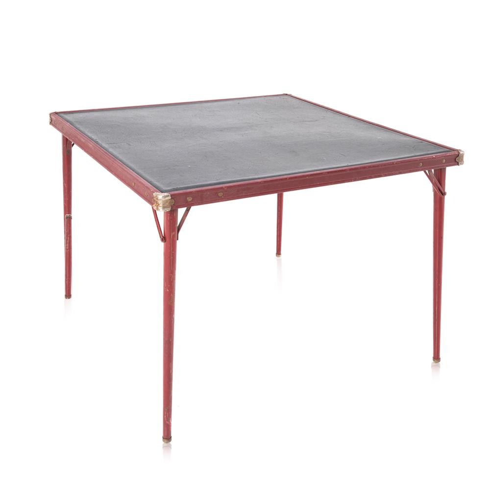 Red and Black Poker Table
