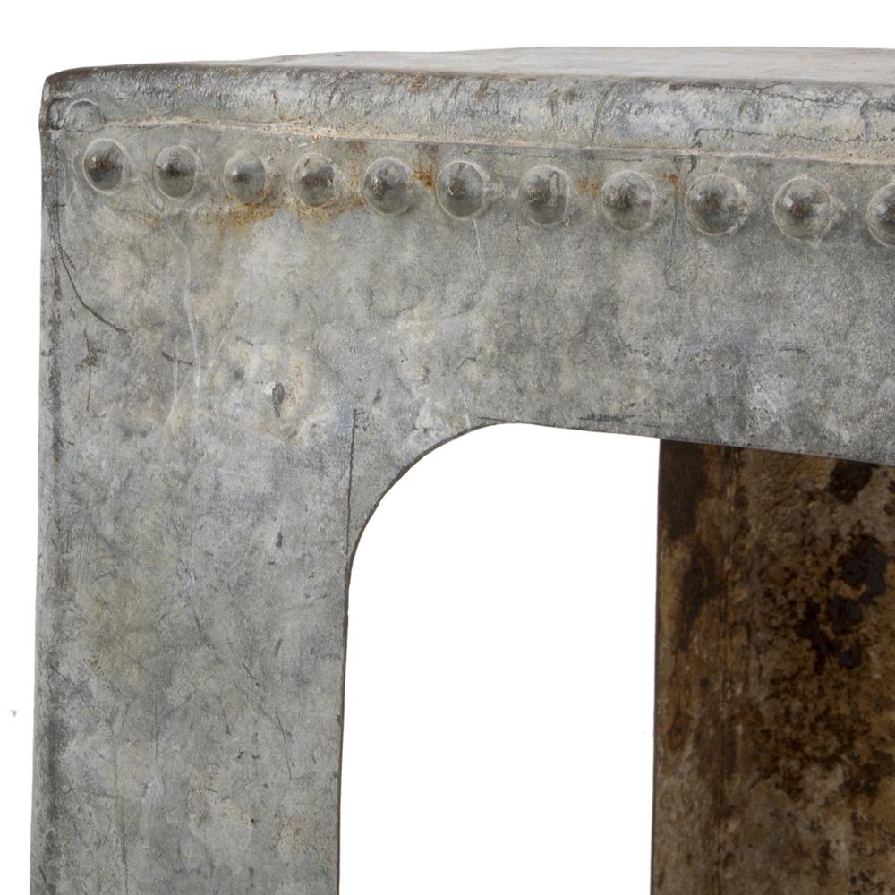Steel Rusted Grey Work Table