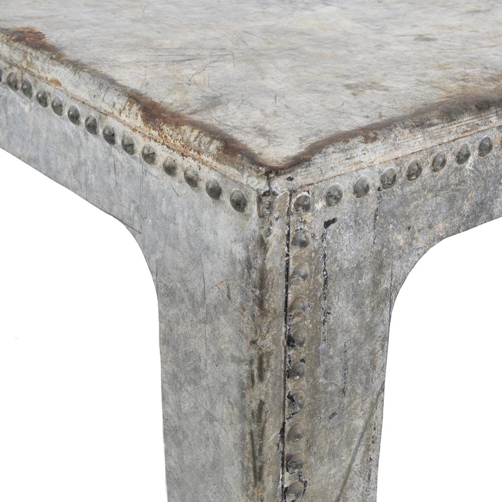 Steel Rusted Grey Work Table