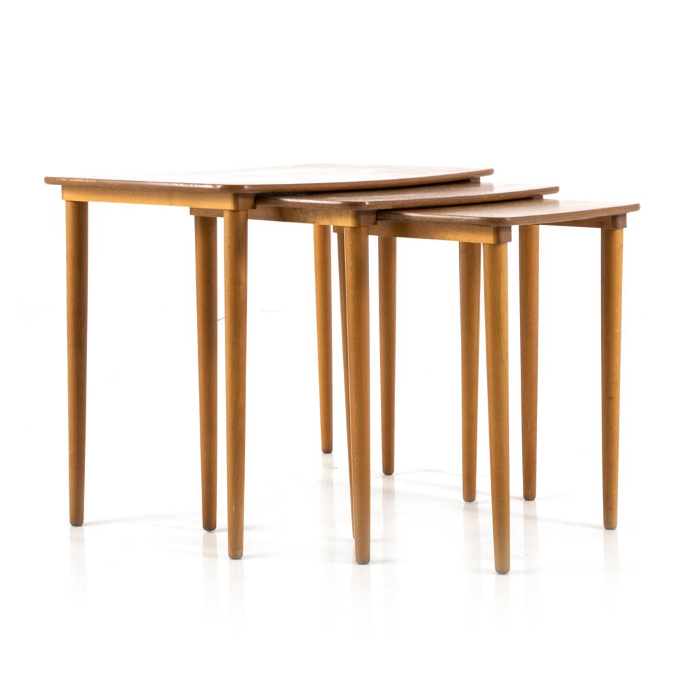 Wood Contemporary Nesting Table - Small