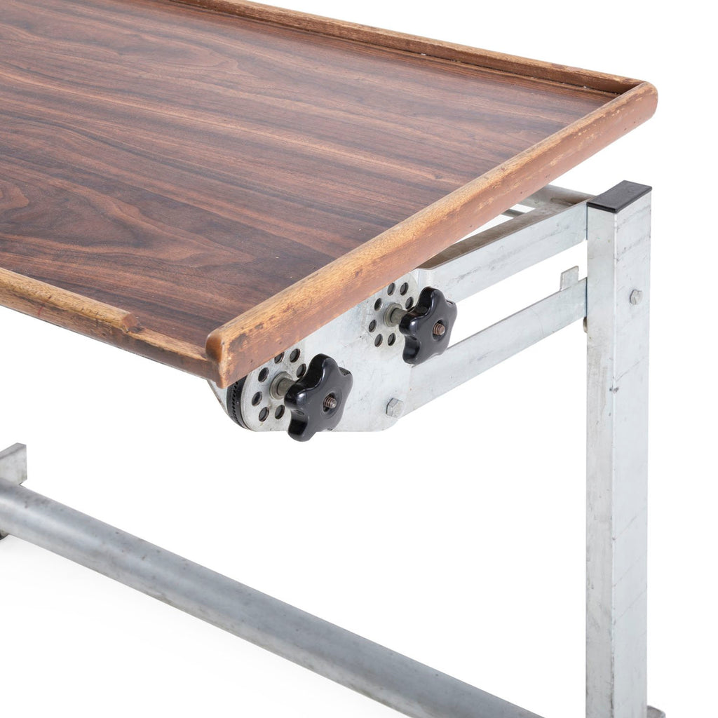 Vintage Metal Frame Adjustable Desk