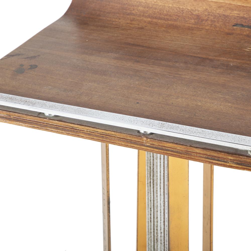 Wood & Bronze Metal Podium