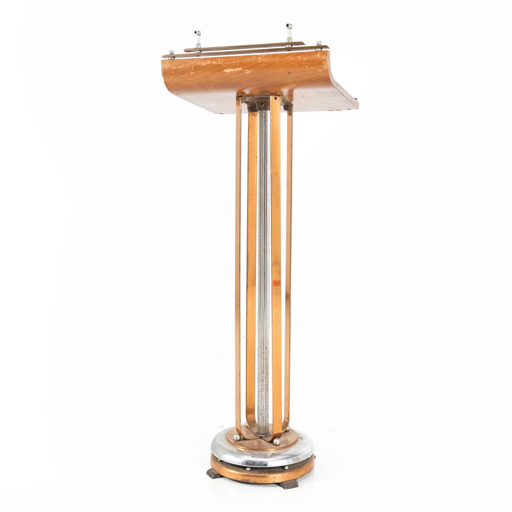 Wood & Bronze Metal Podium
