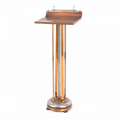 Wood & Bronze Metal Podium