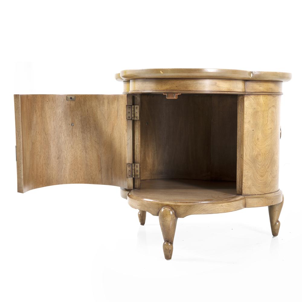 Wood Ash Clover Shape Side Table