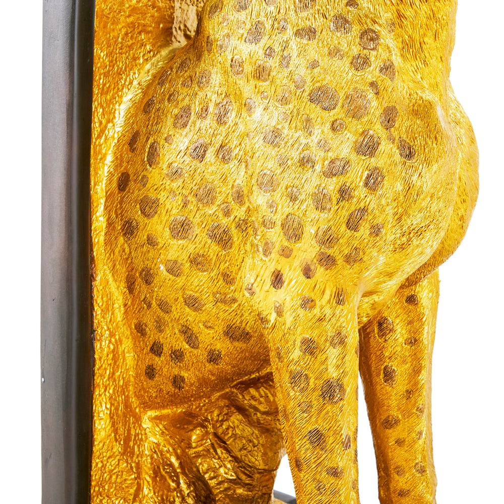 Gold Cheetah Console Table