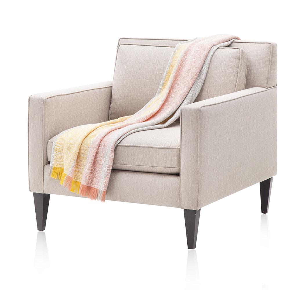 Multicolored Striped Throw