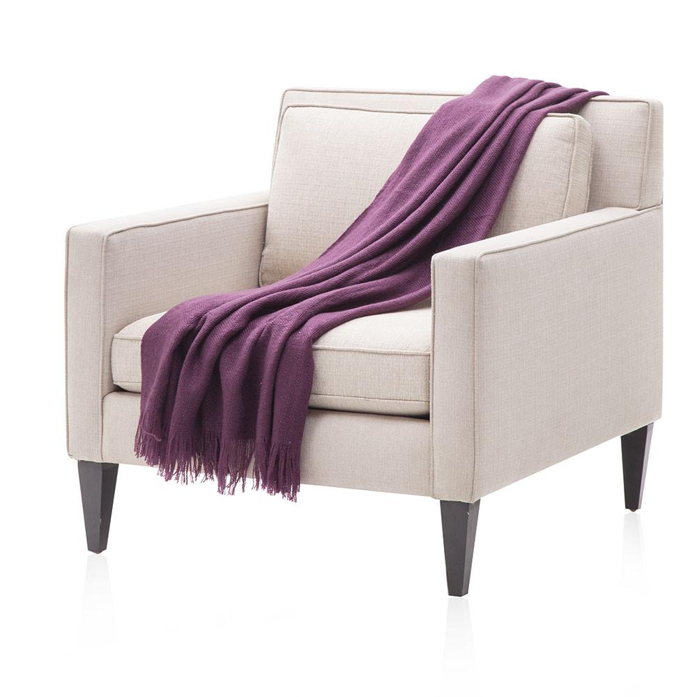 Purple Woven Throw