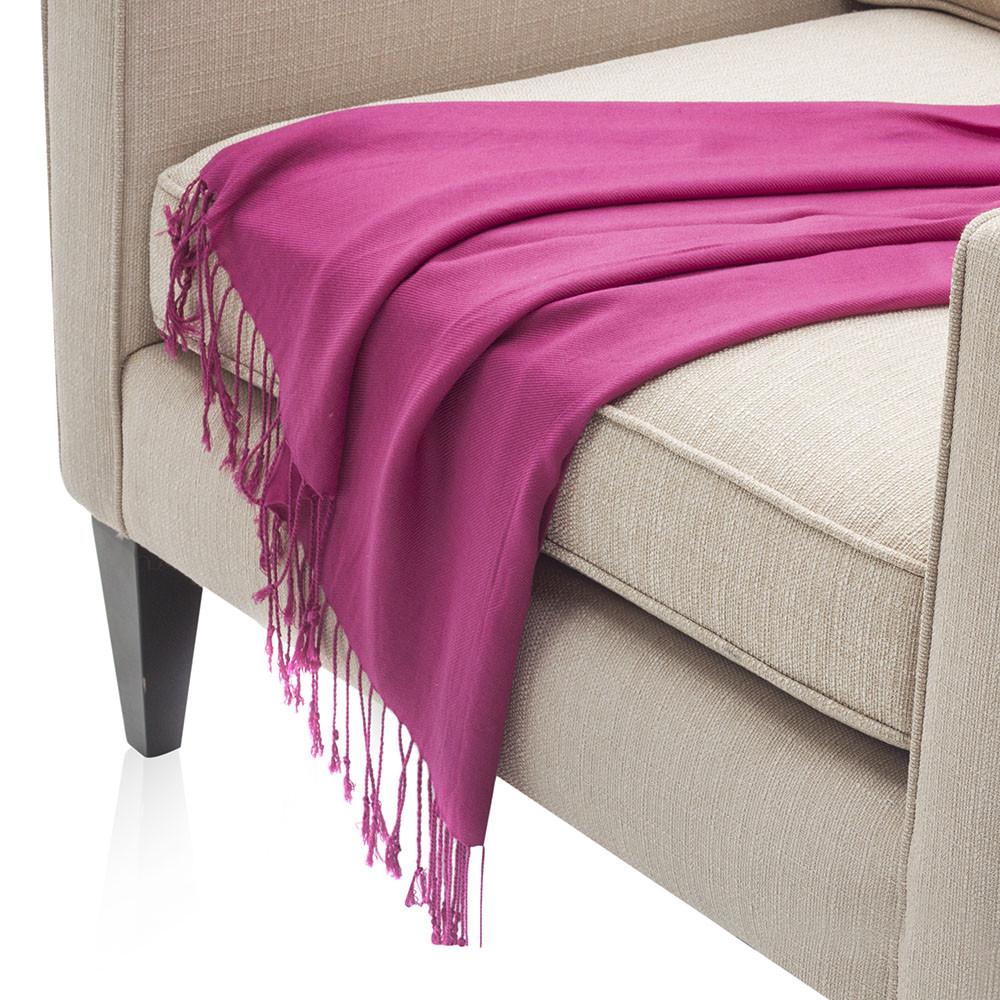 Delicate Fuschia Throw