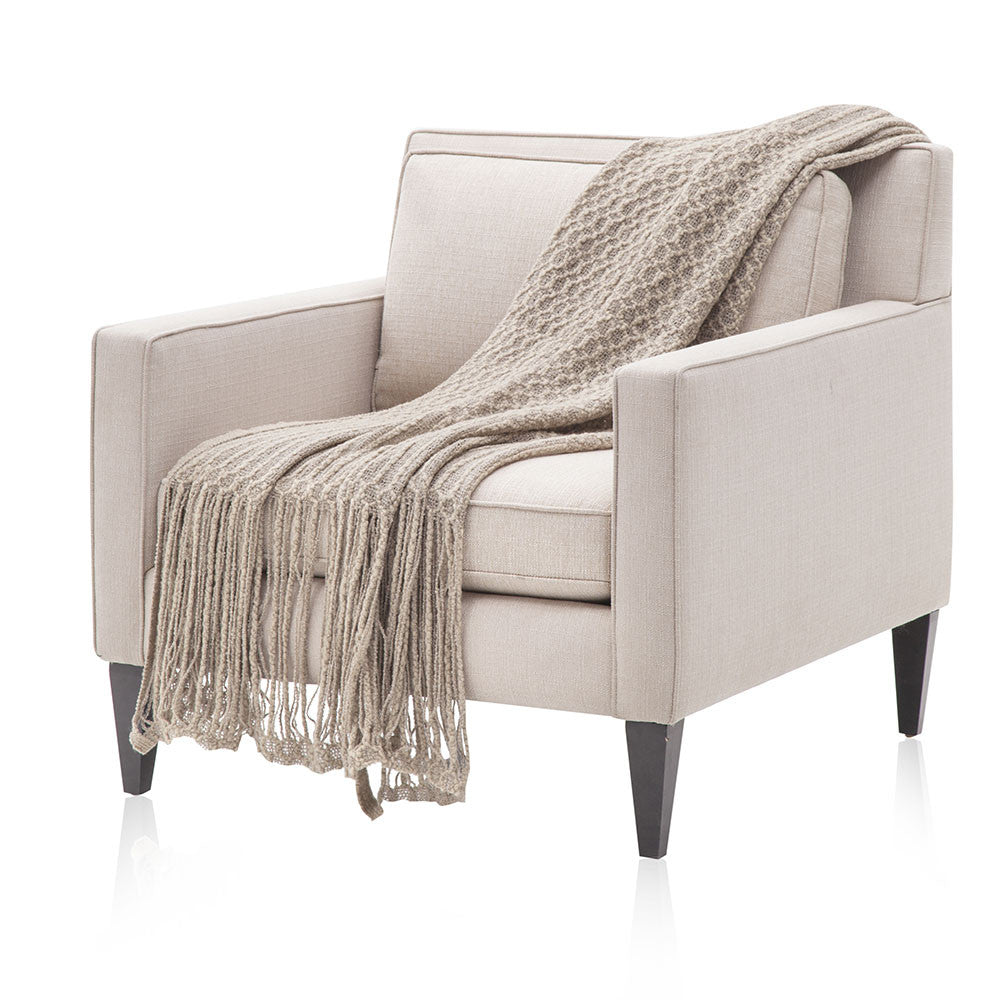 Oatmeal Textured Woven Throw