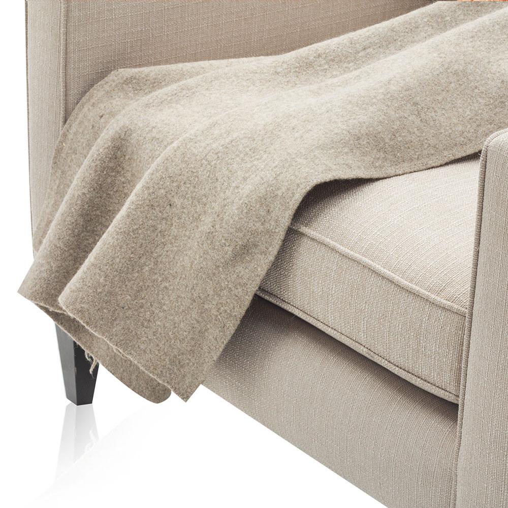 Oatmeal Wool Throw