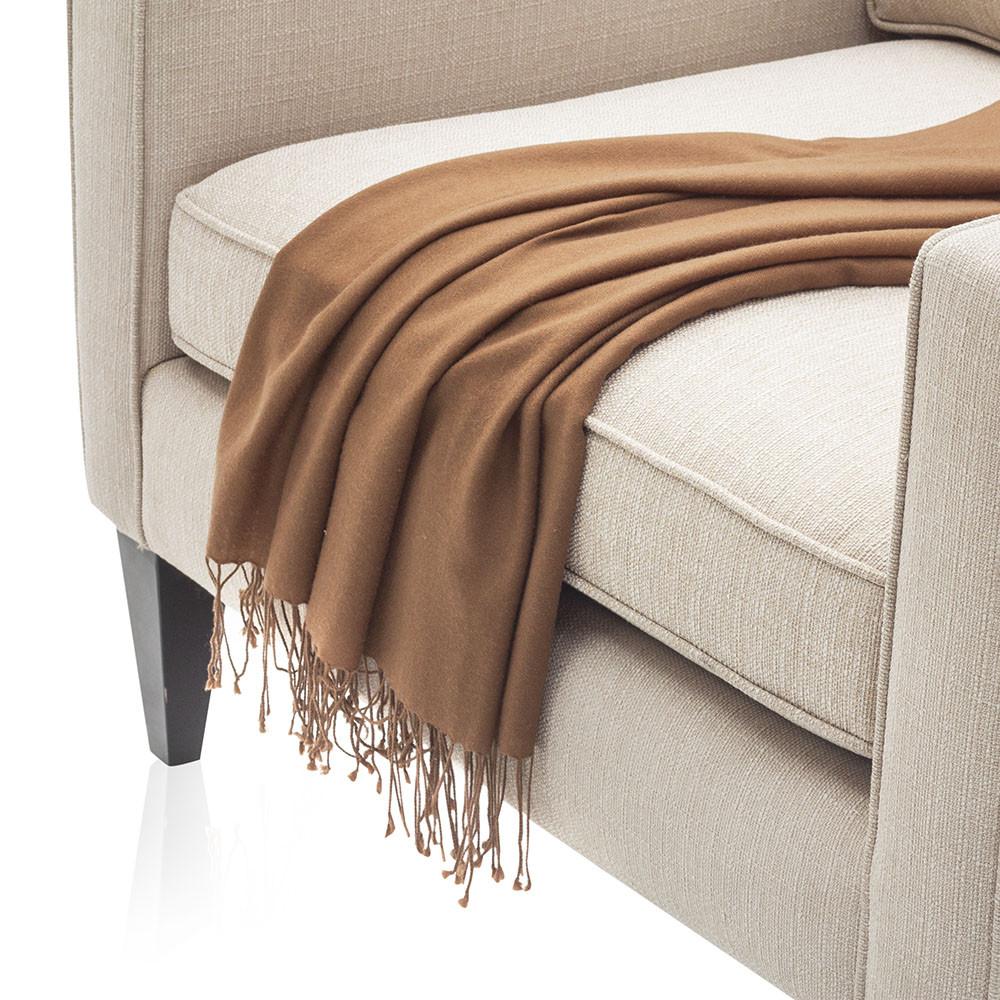 Thin Light Brown Throw