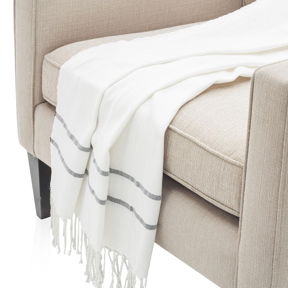 White Turkish Towel Throw
