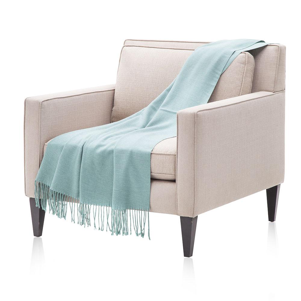 Thin Aqua Blue Throw