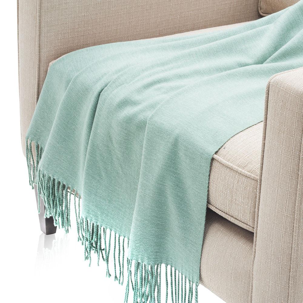 Thin Aqua Blue Throw