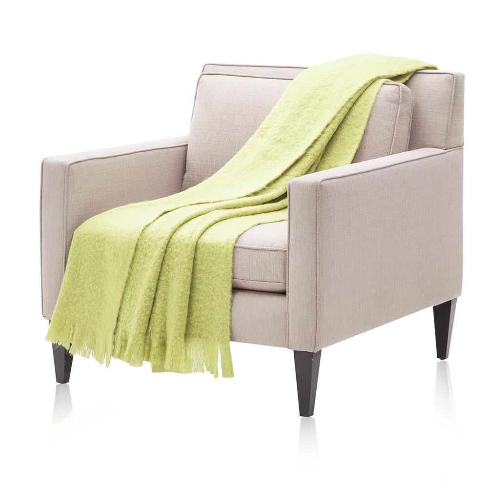 Fuzzy Chartreuse Throw