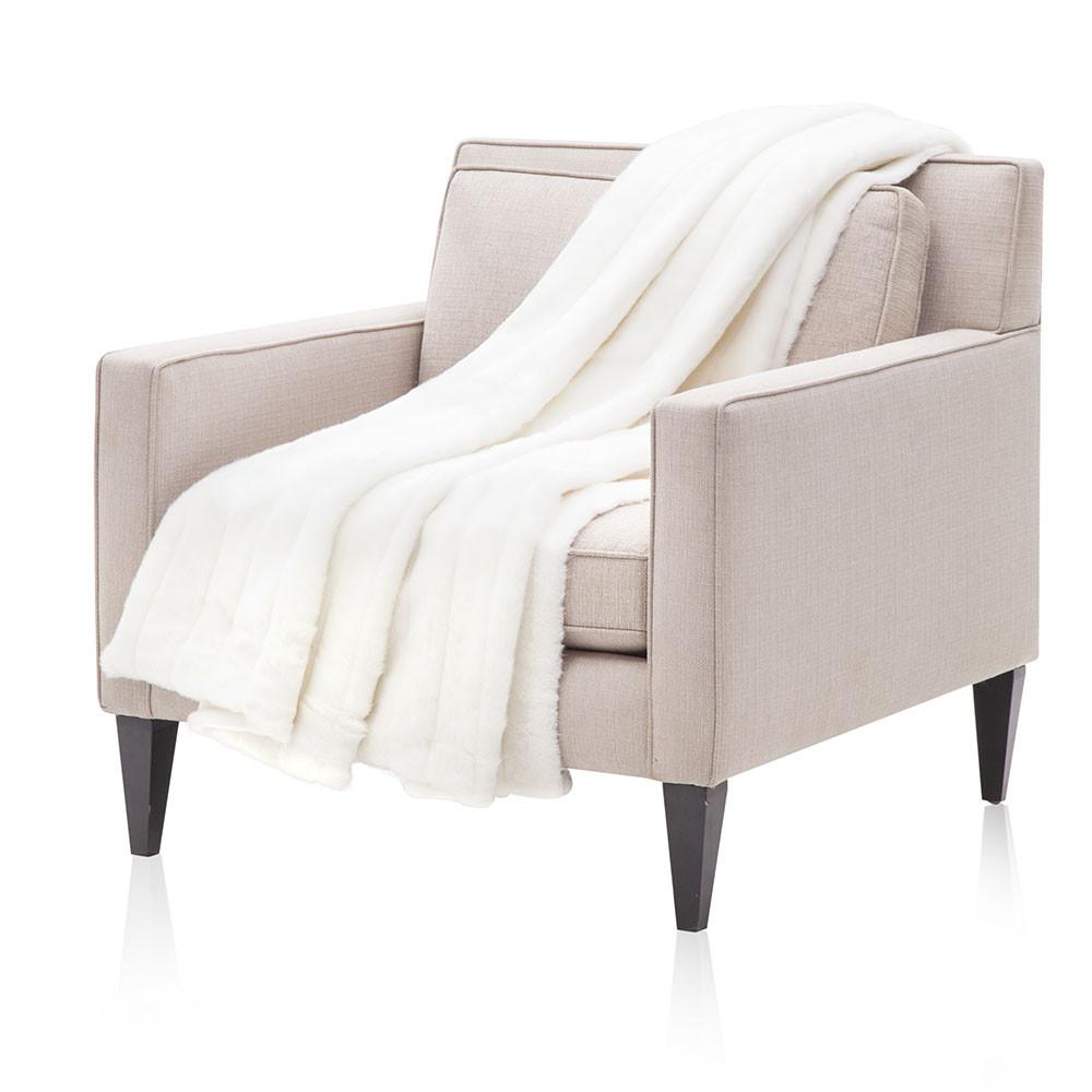 Snowy Faux Fur Throw