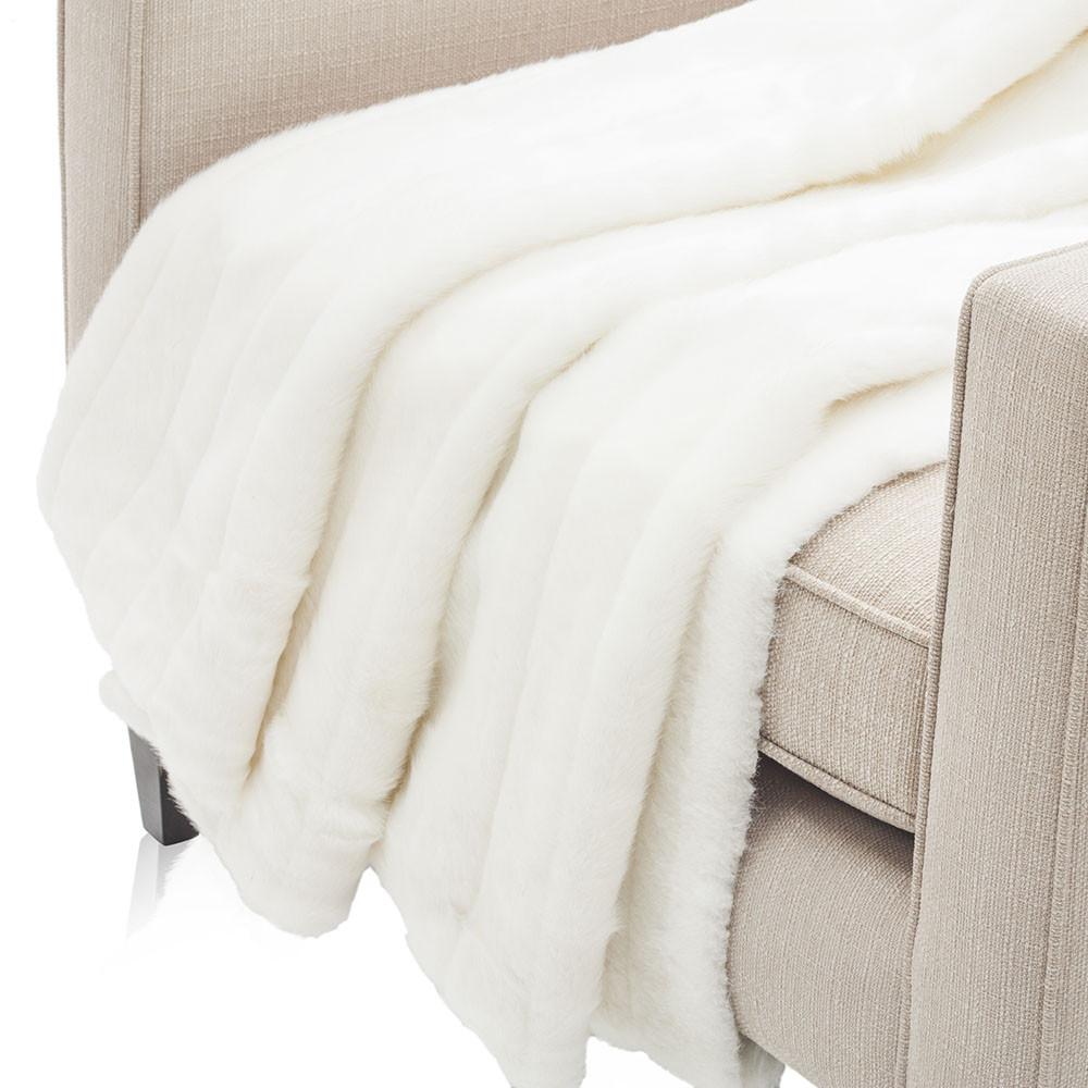Snowy Faux Fur Throw