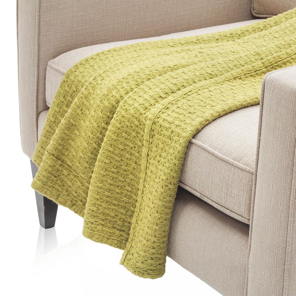 Bright Chartreuse Throw