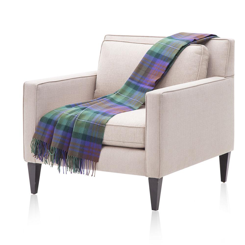 Green Plaid Throw
