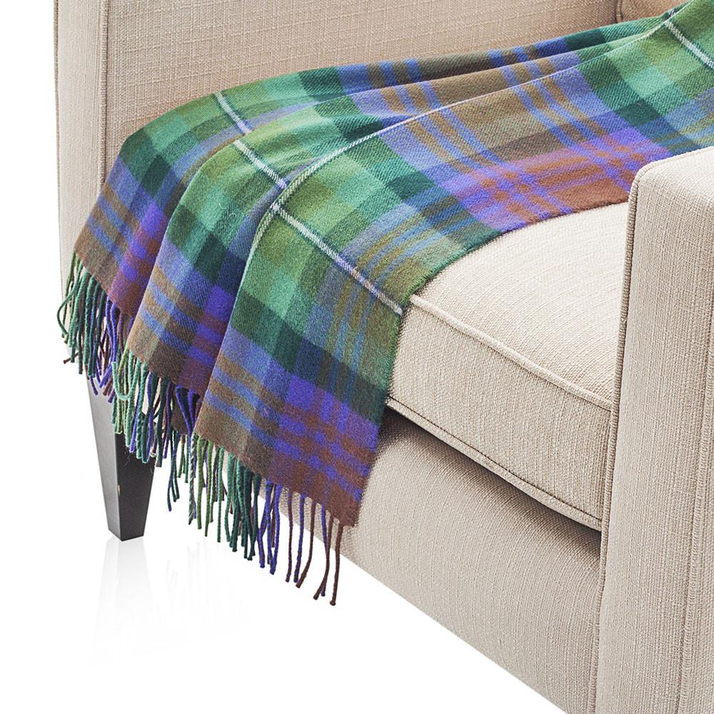 Green Plaid Throw