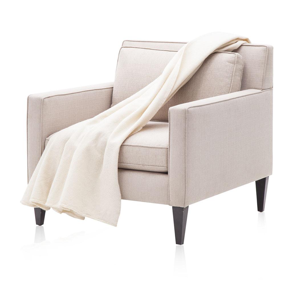White Wool Throw