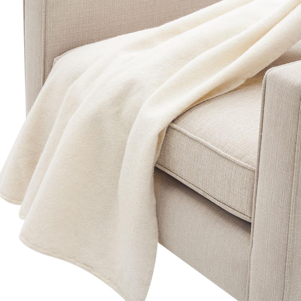 White Wool Throw