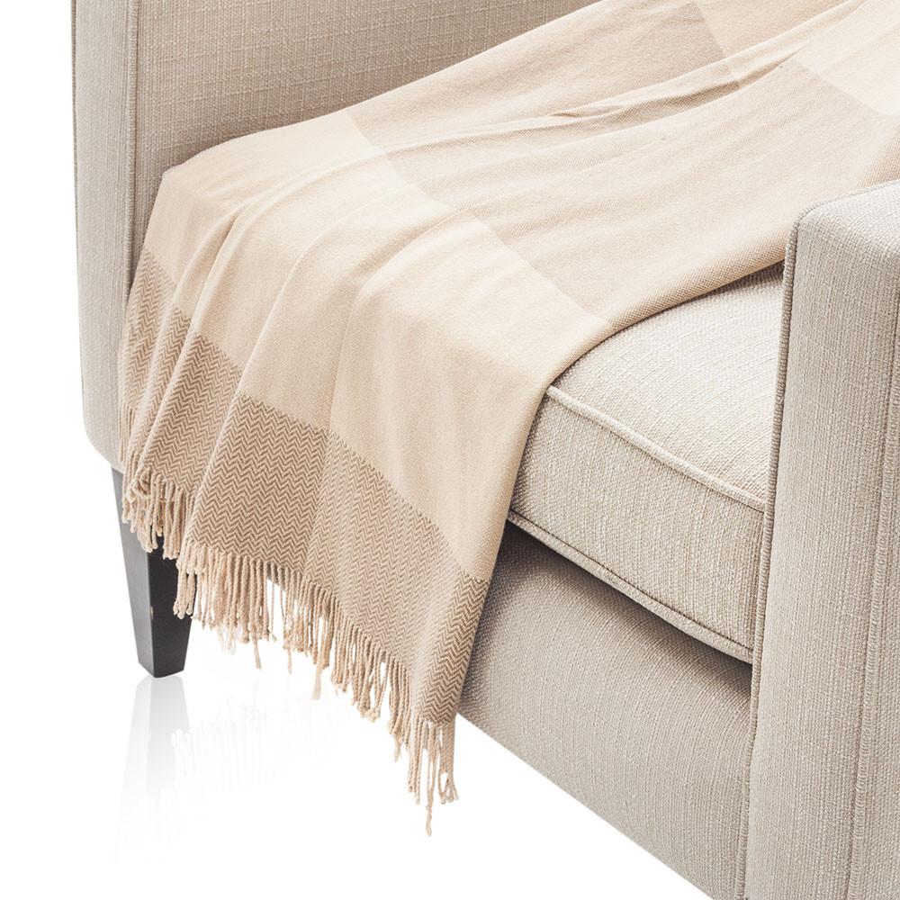 Off-White Multi-Tone Throw