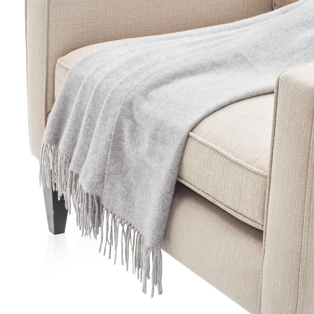 Delicate Light Grey Throw
