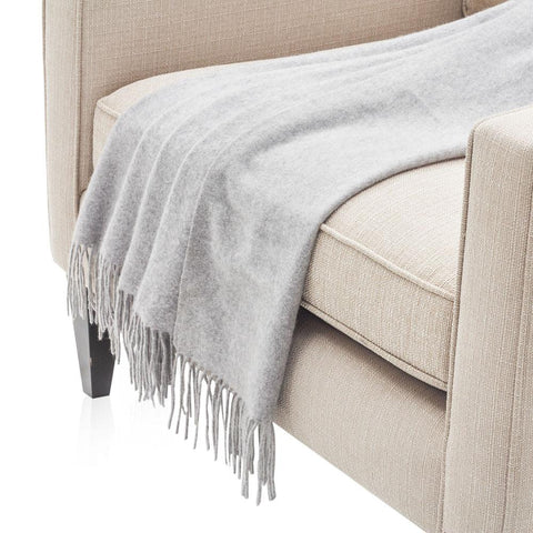 Delicate Light Grey Throw