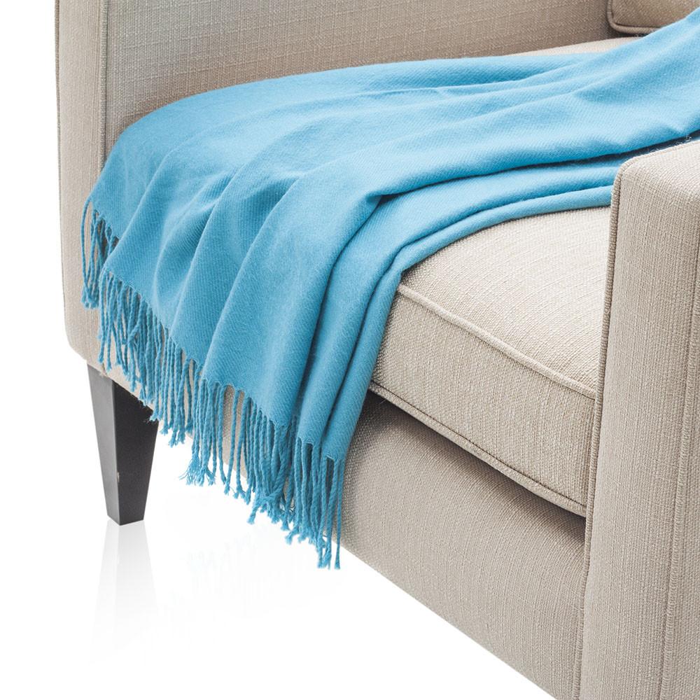 Bright Blue Throw