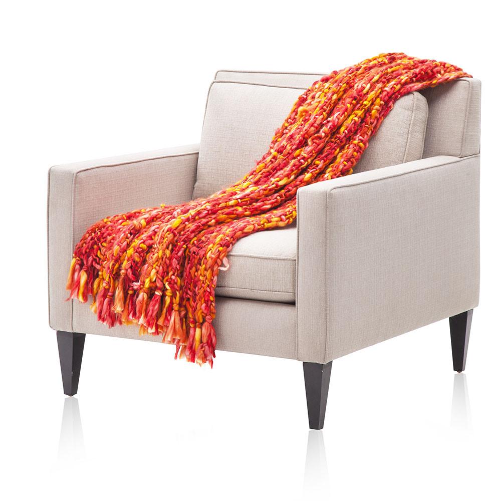 Firey Loose Knit Throw