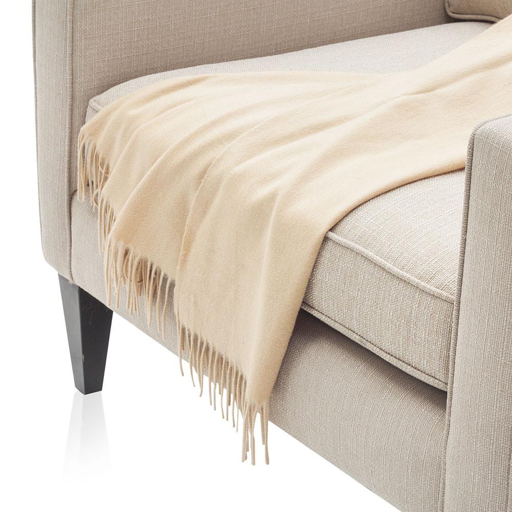 Cream Off-White Throw