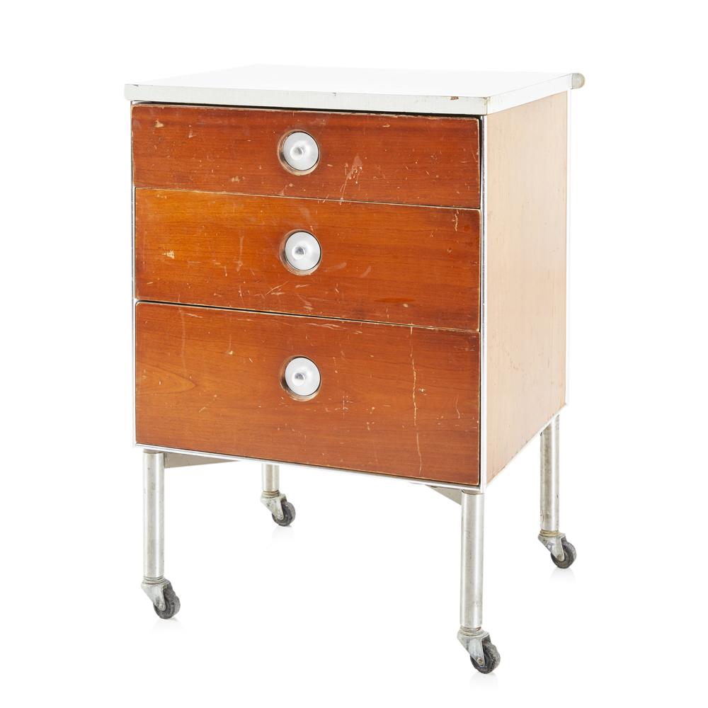 Small Rolling Drawers Table