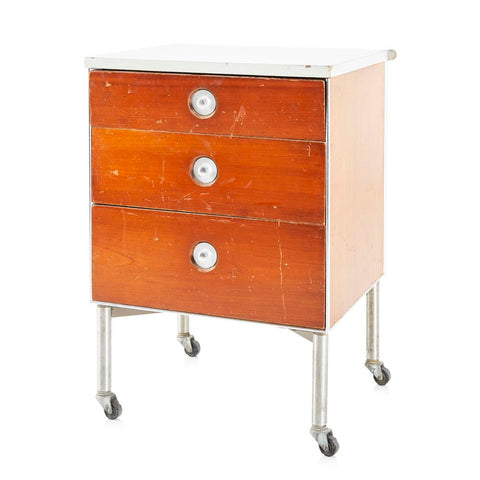 Small Rolling Drawers Table