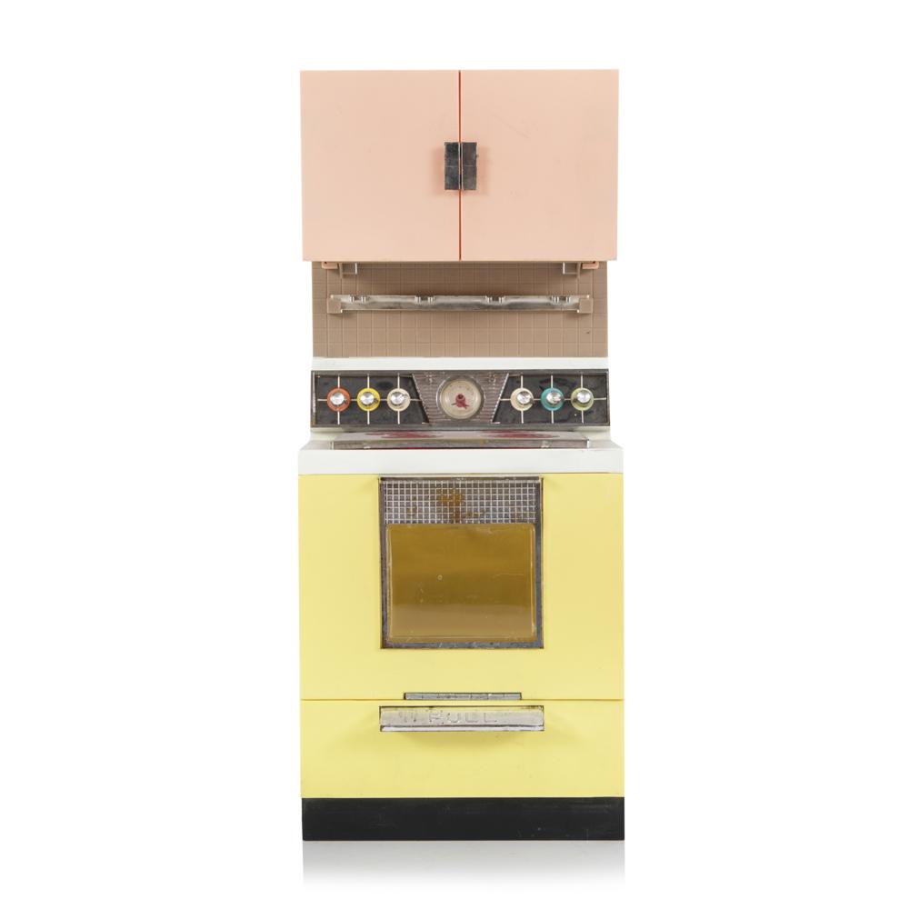 Miniature Pastel Kitchen Dollhouse Size