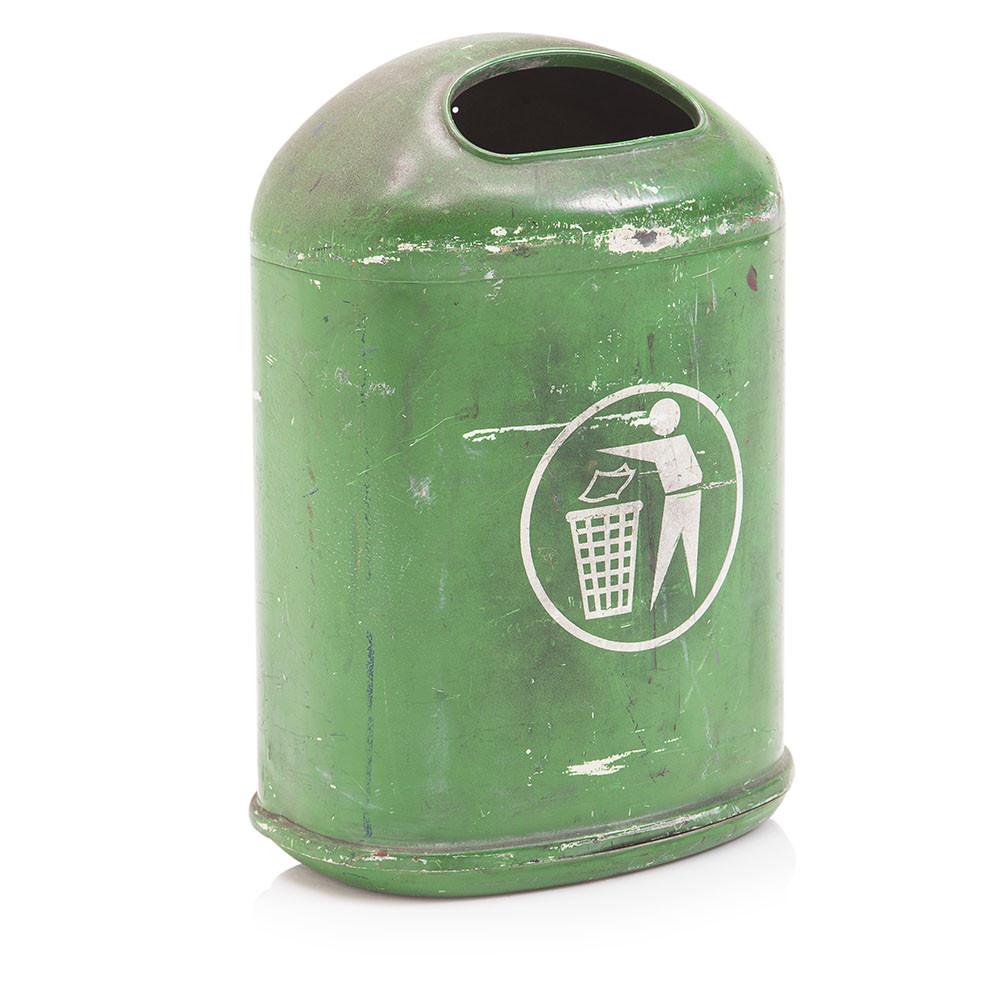 Green Public Green Trashcan