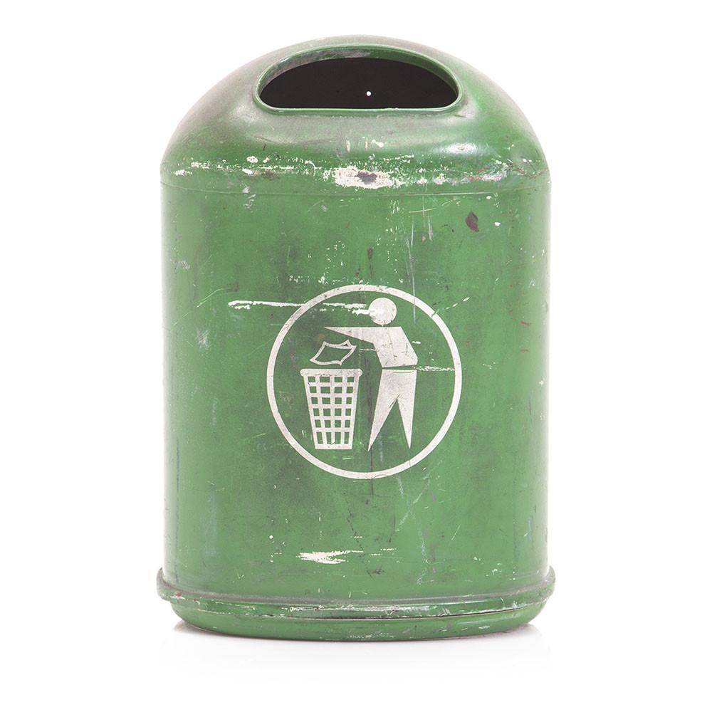 Green Public Green Trashcan
