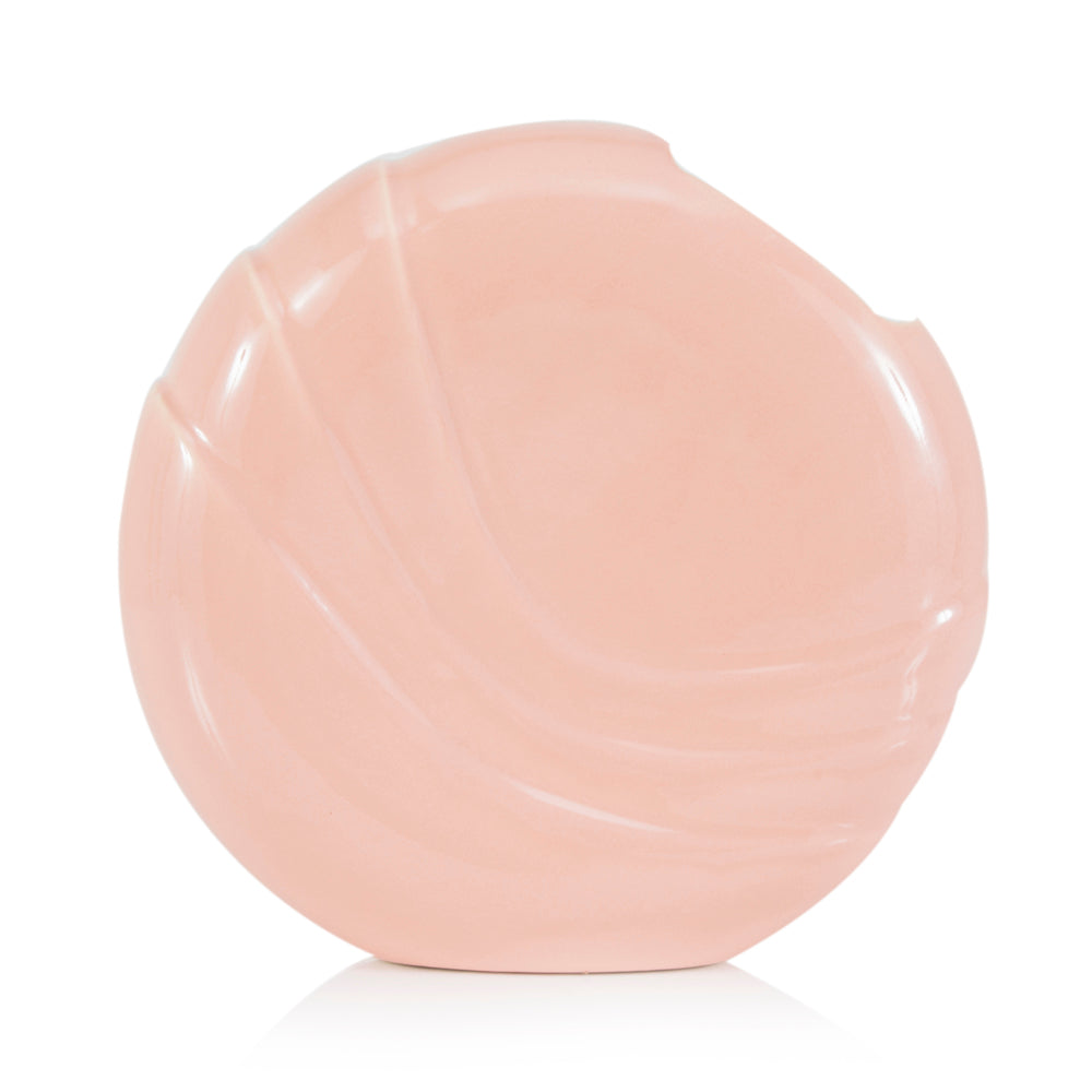 Pale Peach Glossy 80s Vase (A+D)