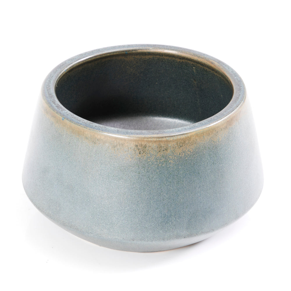 Rustic Blue Ceramic Planter