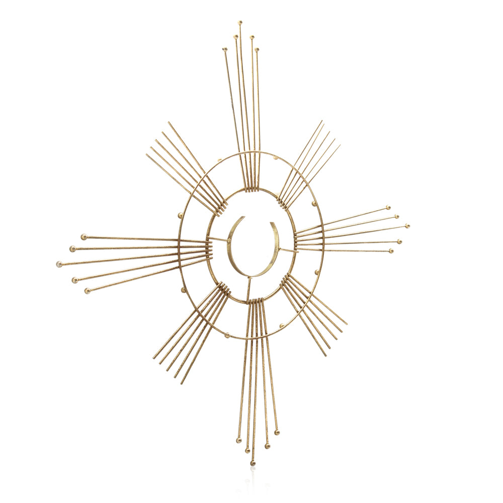 Starburst Gold Wire Wall Art