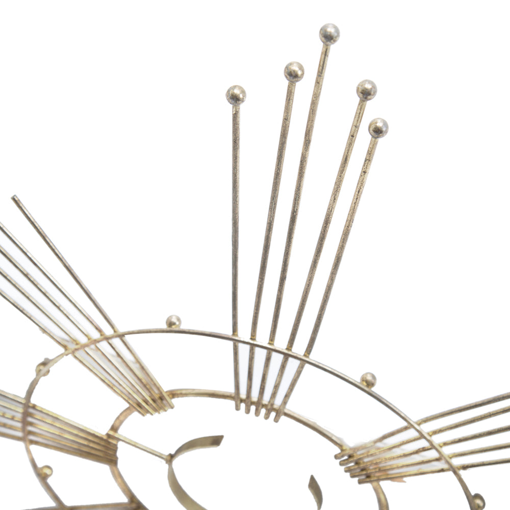 Starburst Gold Wire Wall Art