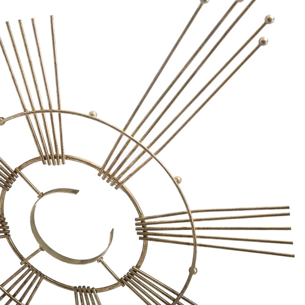 Starburst Gold Wire Wall Art