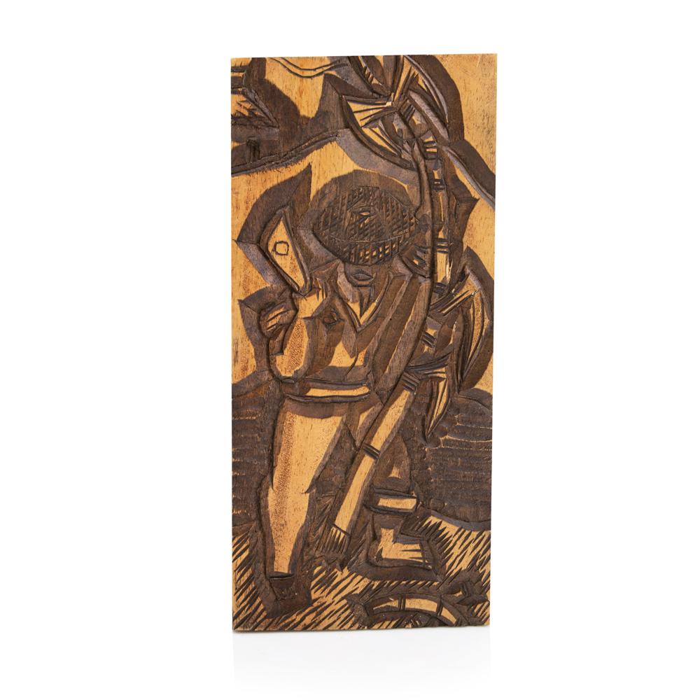 Carved Wood Working Man