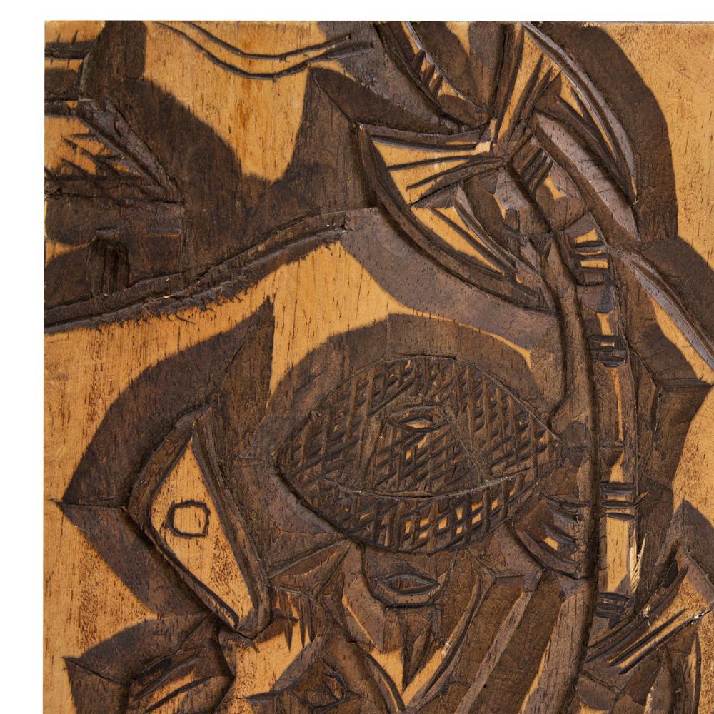 Carved Wood Working Man