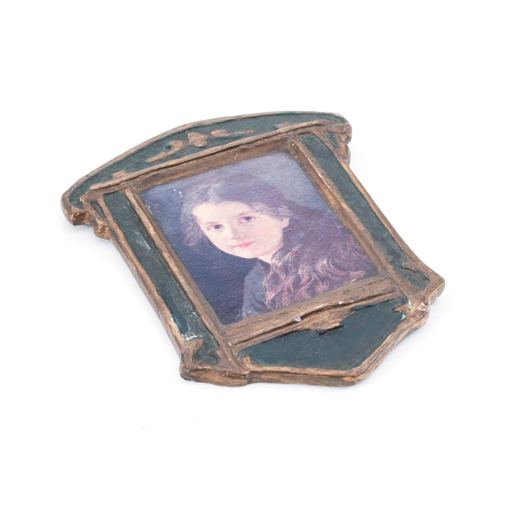 Green Framed Portrait of a Girl (A+D)