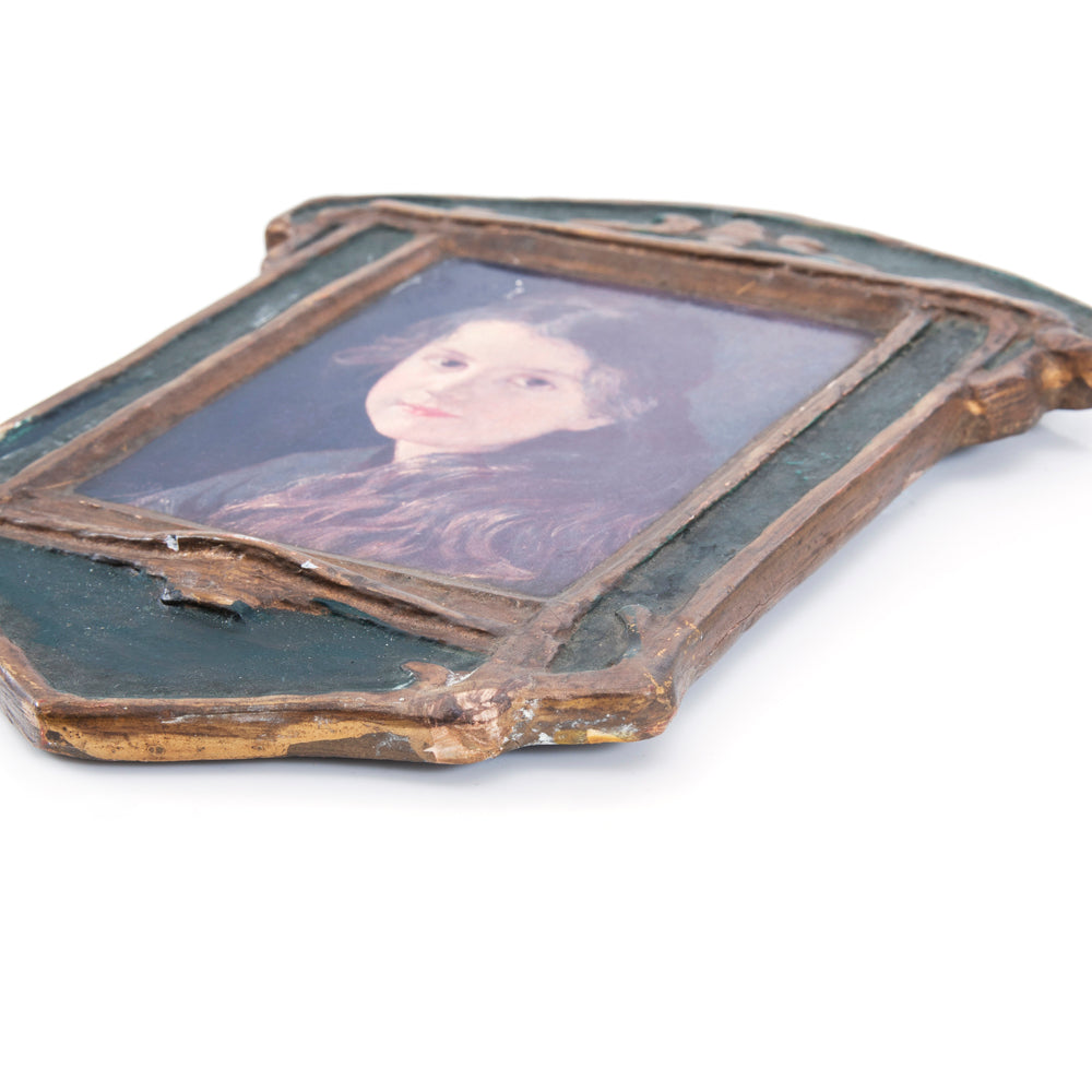 Green Framed Portrait of a Girl (A+D)