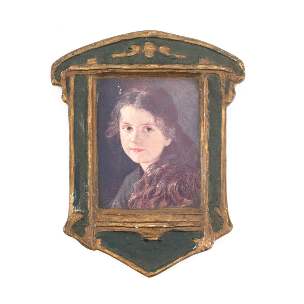 Green Framed Portrait of a Girl (A+D)
