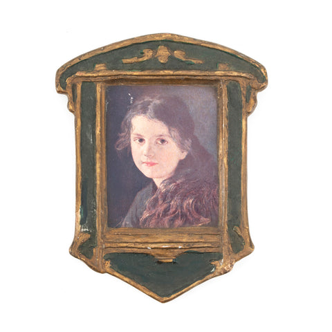 Green Framed Portrait of a Girl (A+D)
